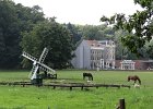 2012-09-07-1214-43  The Netherlands Open Air Museum - Meadow mill, Langweer, with sheep and horses