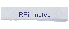 RPi - notes