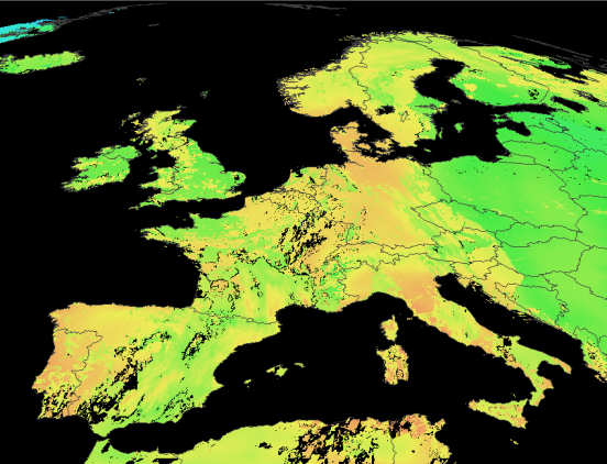 Sample long-wave flux image